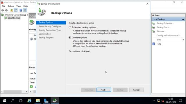 Windows Server Backup смотреть онлайн