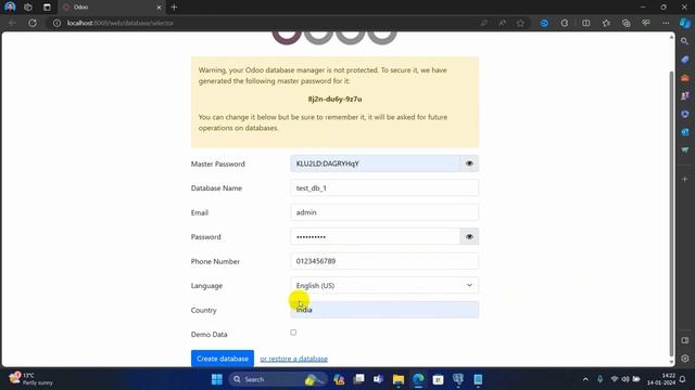 Установка ODOO на Windows смотреть онлайн