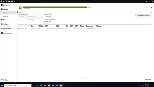 Monitor VMware Horizon Active Virtual Desktop Sessions Using the VDI ToolKit смотреть онлайн