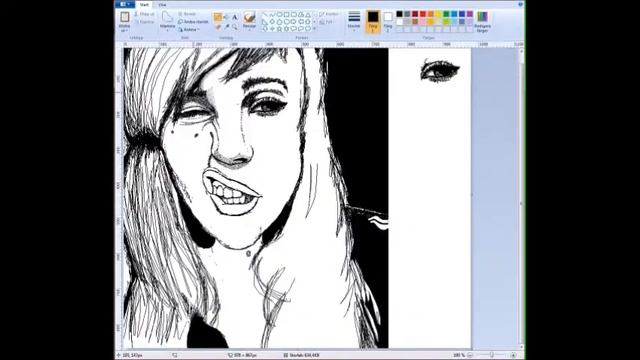 LINDA speed drawing in Windows Paint смотреть онлайн