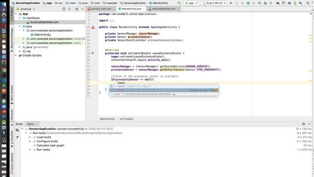 Proximity Sensor Application : Android Studio смотреть онлайн