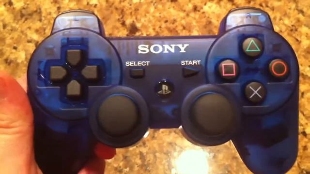 PS3 Cosmic Blue Dualshock 3 controller unboxing смотреть онлайн
