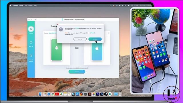 How To Transfer WhatsApp Data from Android to iPhone | Tenorshare iCareFone Transfer | Hasnain Tech смотреть онлайн