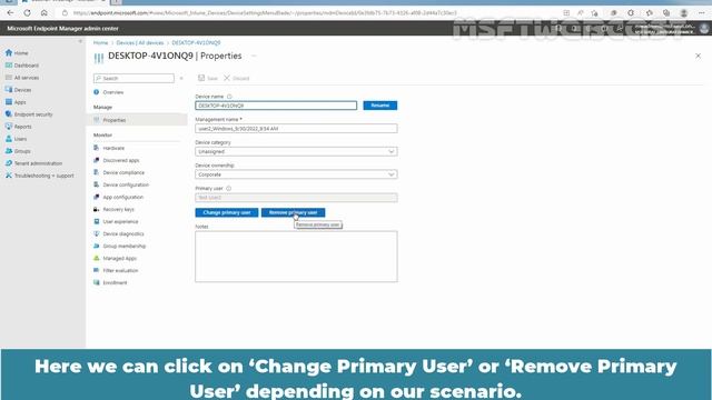 12. How to Change Primary User of a Device in Microsoft Intune смотреть онлайн