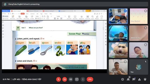 2021-10-14 19-36-11- LỚP 4B2 - TIẾNG ANH GIAO TIẾP смотреть онлайн