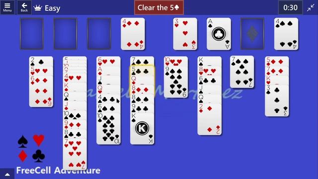 FreeCell Adventure Game #6 | October 9, 2023 Event | Easy смотреть онлайн