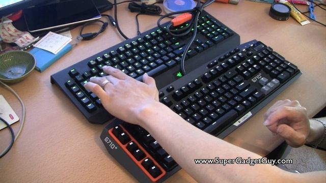 Gaming Keyboard Review of Logitech G710+ compared to Razer Black Widow Ultimate HD 1080p смотреть онлайн