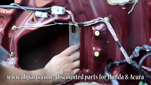 How to fix replace install a broken power window regulator motor Honda Accord 1994 1995 1996 1997 смотреть онлайн