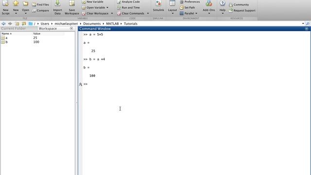 Tutorial1: Introduction to MATLAB for beginners - workspace; current folder; command window смотреть онлайн