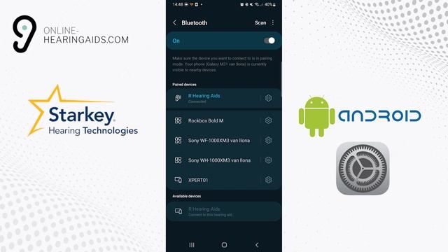 How do i connect my Starkey hearing aids with my android смотреть онлайн