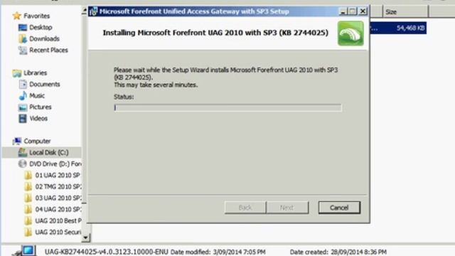 Forefront Lab - Install Forefront UAG SP3 (Part 17d/42) смотреть онлайн
