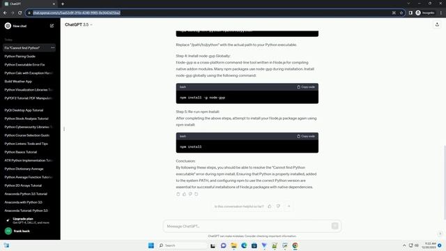 cannot find python executable npm install смотреть онлайн
