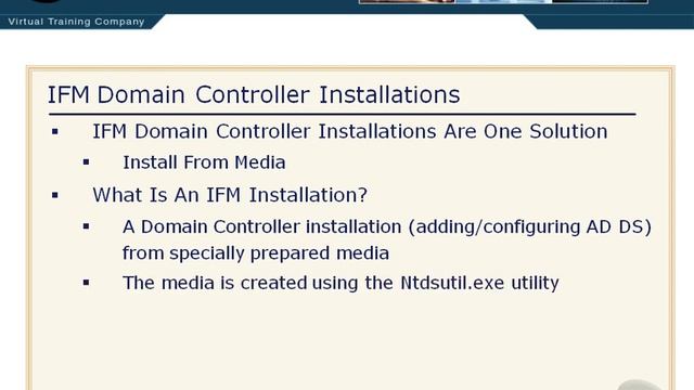 IFM Domain Controller Installations in Windows Server - pt 1 смотреть онлайн