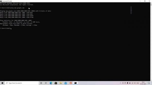 cmd : ping commands in cmd | how to check ping in windows 10/8/7 command prompt