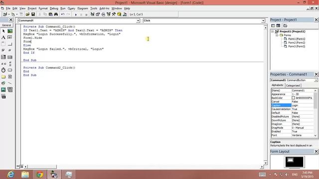 Visual Basic 6 (VB 6) - Tamil - Tutorial 6 - Form Controlling смотреть онлайн