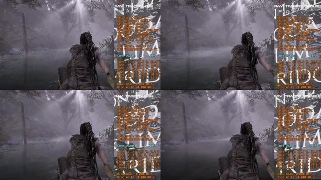 Hellblade: Senua's Sacrifice | RX 6600 XT, ray tracing low, medium, high, disabled смотреть онлайн