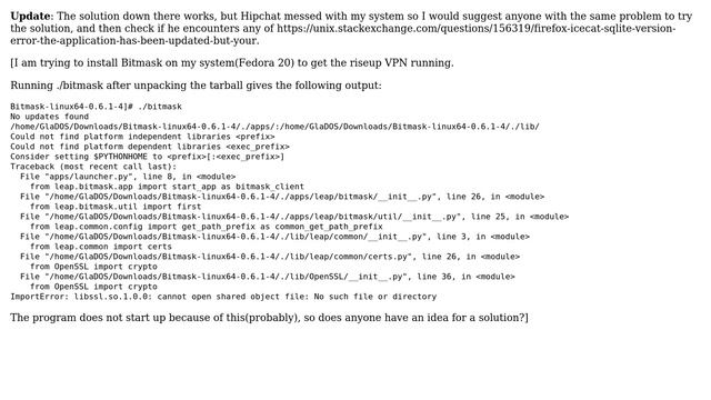 libssl.so.1.0.0: cannot open shared object file: No such file смотреть онлайн