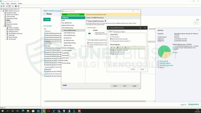 Kaspersky Security Center Windows Cihazlar için Dosya Tehdidi Koruması Yapılandırılması #51 смотреть онлайн
