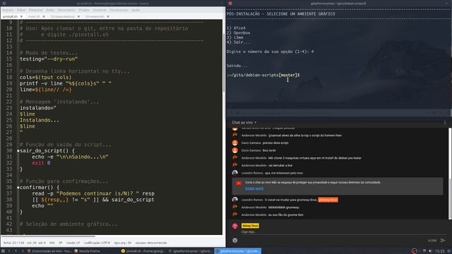 Live Coding #4 - O novo script de pós-instalação do Debian! смотреть онлайн