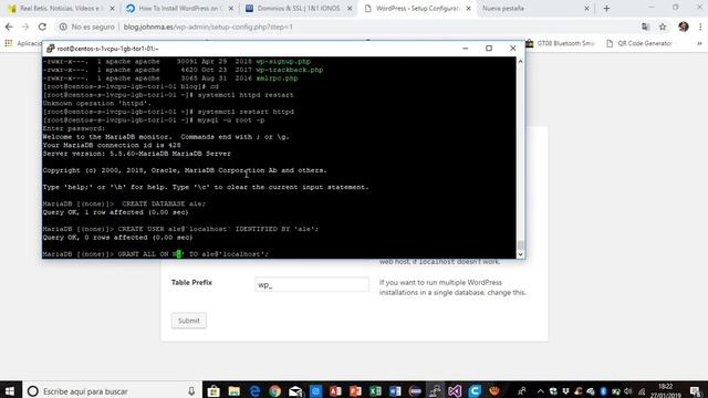 Instalar Wordpress y configurar archivo Vhosts Centos7 смотреть онлайн