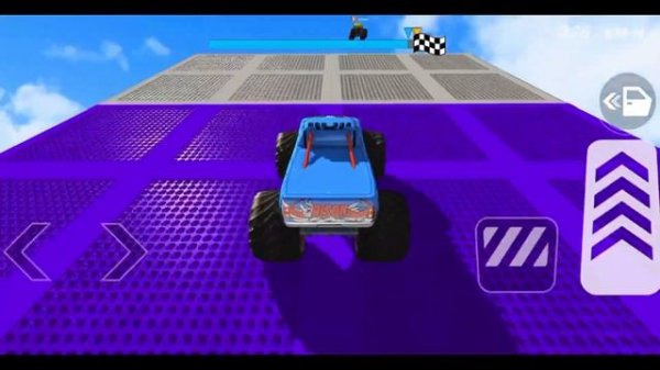 Ramp monster truck stunt - car game- android gameplay