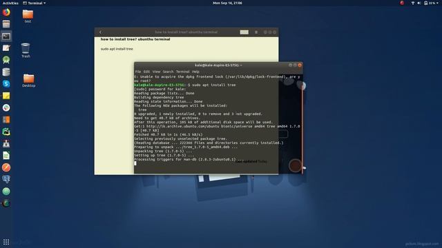 how to install tree using terminal? смотреть онлайн