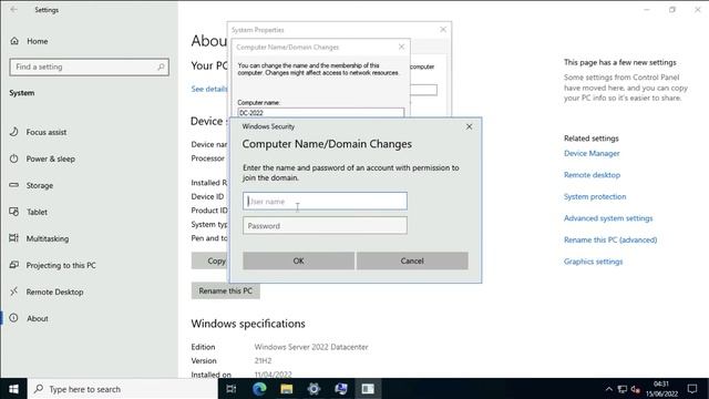 Server 2022 Joining a Domain смотреть онлайн