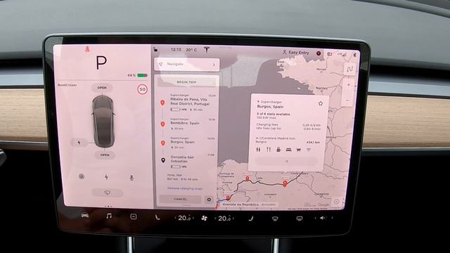 Como utilizar a Navegação no ecrã tátil do Tesla Model 3 SR+ смотреть онлайн
