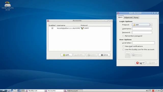 Lubuntu - Pidgin Instant Messenger смотреть онлайн