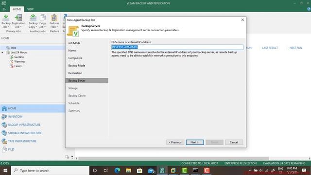 Veeam Backup Physical server BackupPart 2 смотреть онлайн