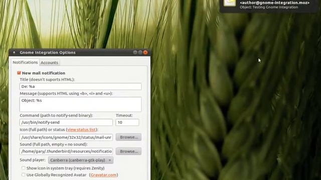 intégration Thunderbird dans le bureau Gnome смотреть онлайн