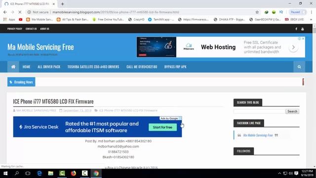 ICE Phone i777 MT6580 LCD FIX Firmware смотреть онлайн