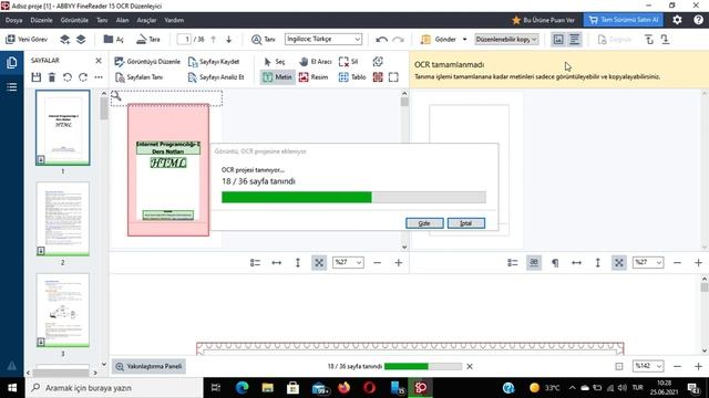Fine Reader 15 uygulama anlatımı #3 : OCR Düzenleyiciden metin içeriğini kopyalama смотреть онлайн