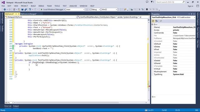 C++ GUI: Simple Notepad Application with Visual Studio | WinForms смотреть онлайн
