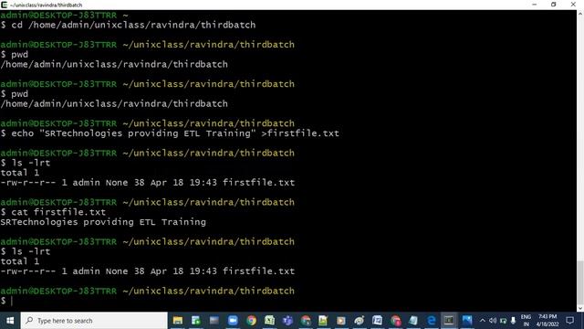Unix Basic Commands смотреть онлайн
