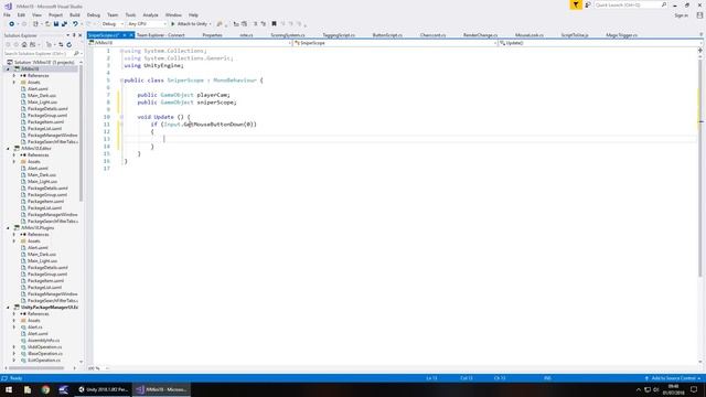 Mini Unity Tutorial - How To Create A SNIPER SCOPE In My Game With C# смотреть онлайн