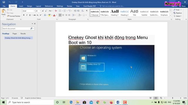 khắc phục hoàn toàn lỗi Onekey Ghost khi khởi động trong Menu Boot cùng win 10 смотреть онлайн