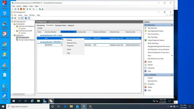 DFS Replication Configured on windows server 2019 part 5 смотреть онлайн