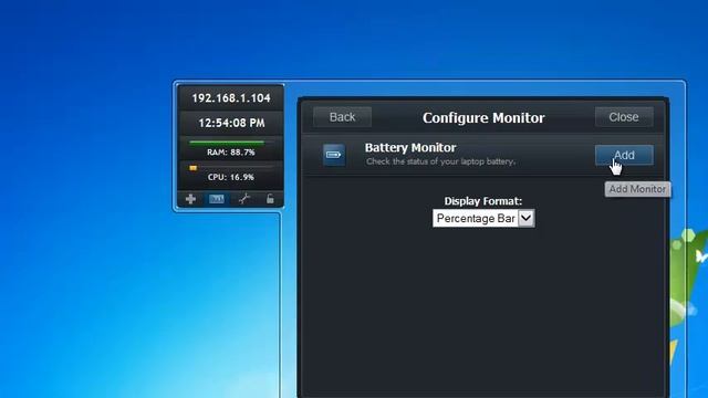 System Monitor Light Windows 7 Gadget смотреть онлайн