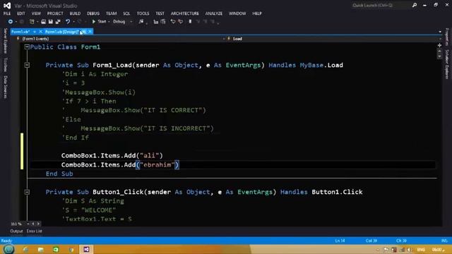 Add Items To ComboBox In Form Load Event смотреть онлайн