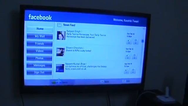 DLNA with Facebook on TV using Vodafone sharing dock.flv смотреть онлайн