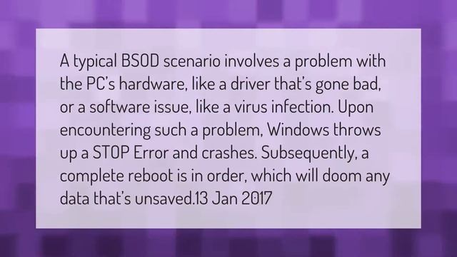 Does a blue screen mean a virus? смотреть онлайн