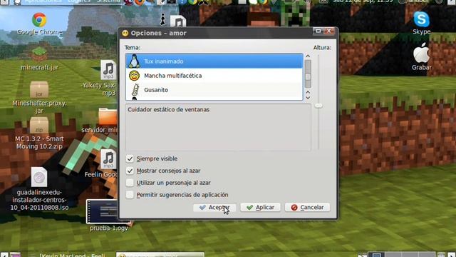 Como poner un muñequito andando por tu pantalla en Guadalinex edu avi смотреть онлайн