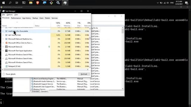 UIT NT230 Lab 1 Windows Service смотреть онлайн