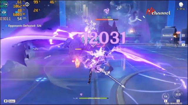 i3 gen 12100f gt 1030 genshin impact 1080P! смотреть онлайн