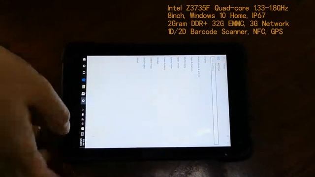 HiDON Windows Rugged tablets HR842 8" Z3735F 2G+32G+3G NFC Barcode waterproof tablet pc computer смотреть онлайн
