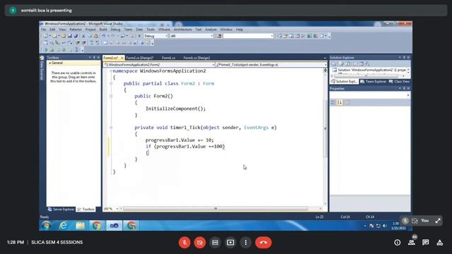 Timer, Radio Button, Progress Bar in C#.NET | 21--01-2022 смотреть онлайн