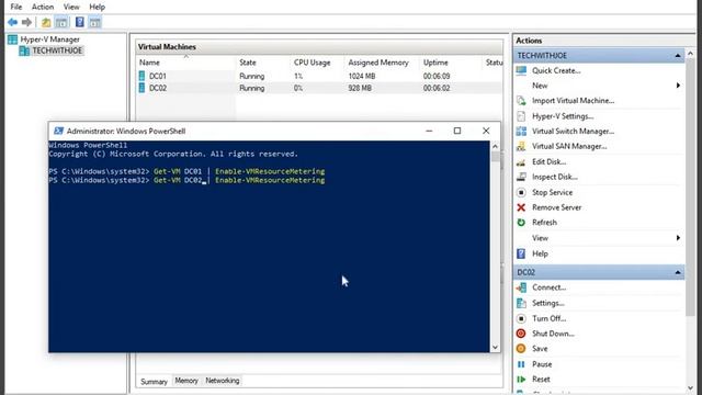 Powershell Enable Resource Metering and Measure Usage смотреть онлайн