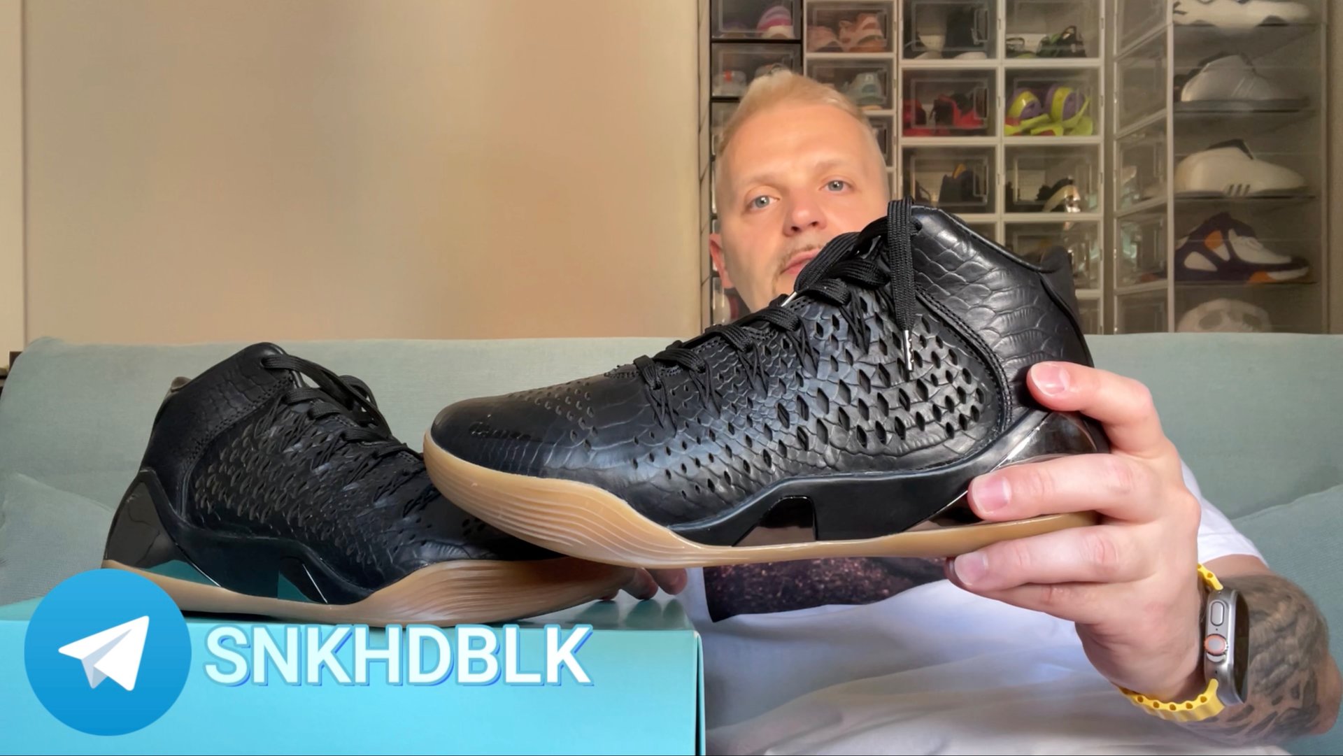 Обзор кроссовок №213: Nike Kobe 9 EXT Mid "Black Mamba" смотреть онлайн