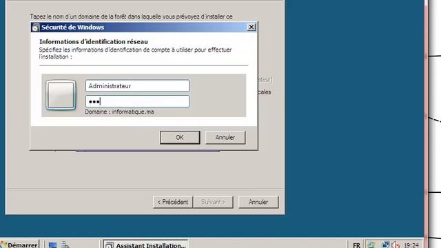 Cofiguration Active Directory Secondaire sous windows server 2008 смотреть онлайн